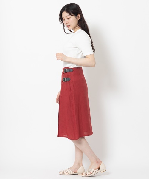 美品✨O'NEIL of DUBLIN リネンキルトマキシスカート F O'NEIL of DUBLIN スカート OF オニールオブダブリン リネン100