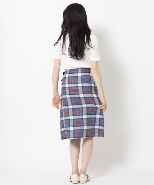【数量限定】 O'Neil of Dublin オニールオブダブリン リネン キルトスカート スカート