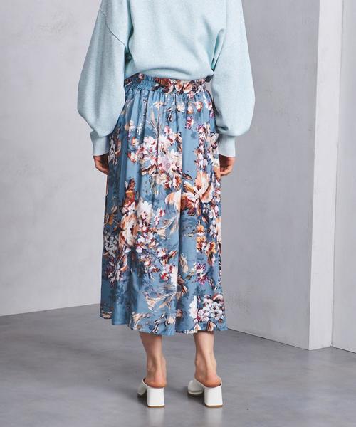 UNITED ARROWS フラワー プリント スカート　未使用 UNITED ARROWS（ユナイテッドアローズ） スカート フラワー プリント