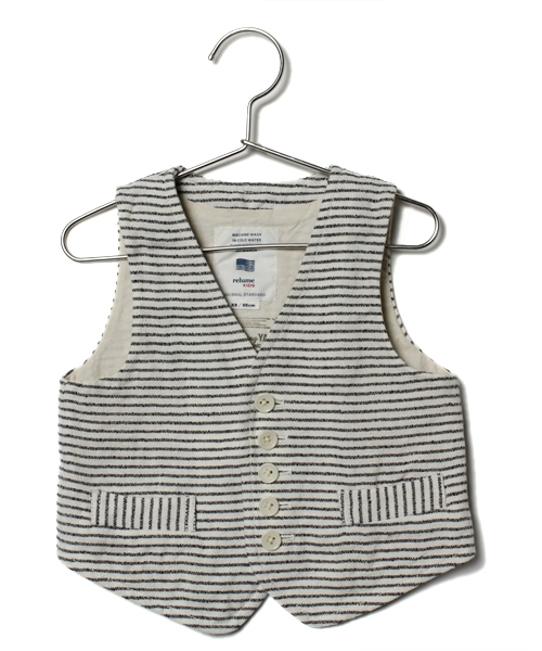 JOURNAL STANDARD relume（ジャーナルスタンダード　レリューム）の「☆JOURNAL STANDARD relume KIDS: リングヤーンベスト #（ベスト・キッズ・クリアブルー/ストーン/オートミール/ネイビー・95/115/105）」の2枚目の写真