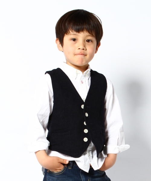 JOURNAL STANDARD relume（ジャーナルスタンダード　レリューム）の「☆JOURNAL STANDARD relume KIDS: リングヤーンベスト #（ベスト・キッズ・クリアブルー/ストーン/オートミール/ネイビー・95/115/105）」の3枚目の写真