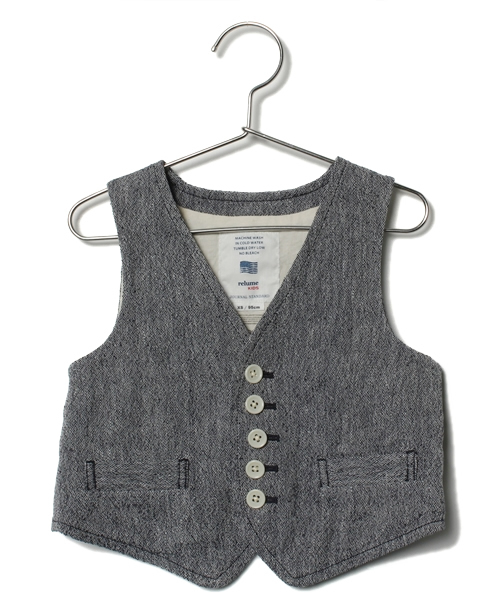 JOURNAL STANDARD relume（ジャーナルスタンダード　レリューム）の「☆JOURNAL STANDARD relume KIDS: リングヤーンベスト #（ベスト・キッズ・クリアブルー/ストーン/オートミール/ネイビー・95/115/105）」の4枚目の写真