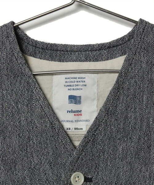JOURNAL STANDARD relume（ジャーナルスタンダード　レリューム）の「☆JOURNAL STANDARD relume KIDS: リングヤーンベスト #（ベスト・キッズ・クリアブルー/ストーン/オートミール/ネイビー・95/115/105）」の6枚目の写真