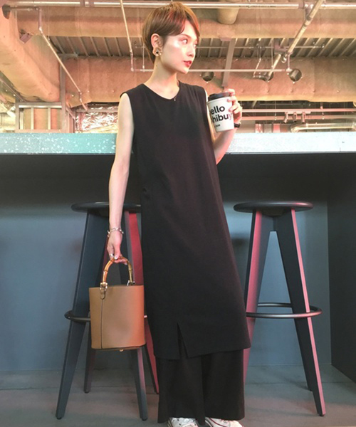 koe(コエ)の「バンブーハンドルバッグ(ハンドバッグ・レディース・ブラック/キャメル・FREE)」の10枚目の写真