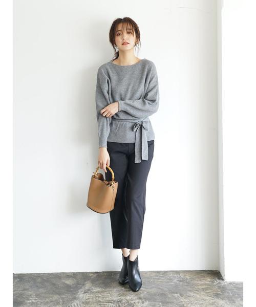 koe(コエ)の「バンブーハンドルバッグ(ハンドバッグ・レディース・ブラック/キャメル・FREE)」の9枚目の写真