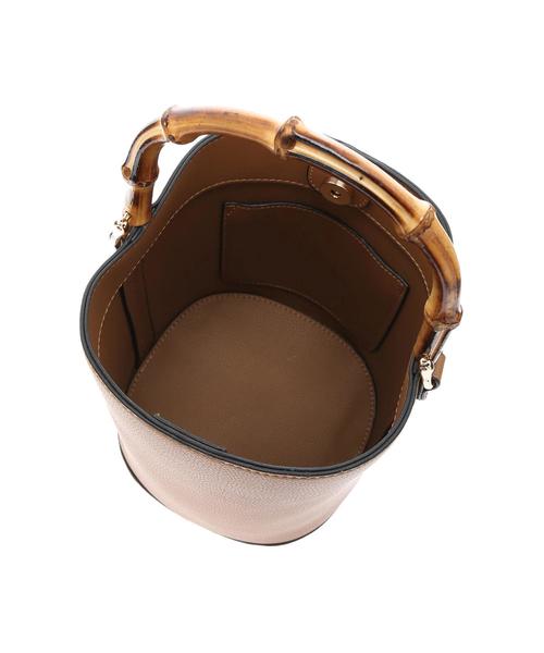 koe(コエ)の「バンブーハンドルバッグ(ハンドバッグ・レディース・ブラック/キャメル・FREE)」の11枚目の写真