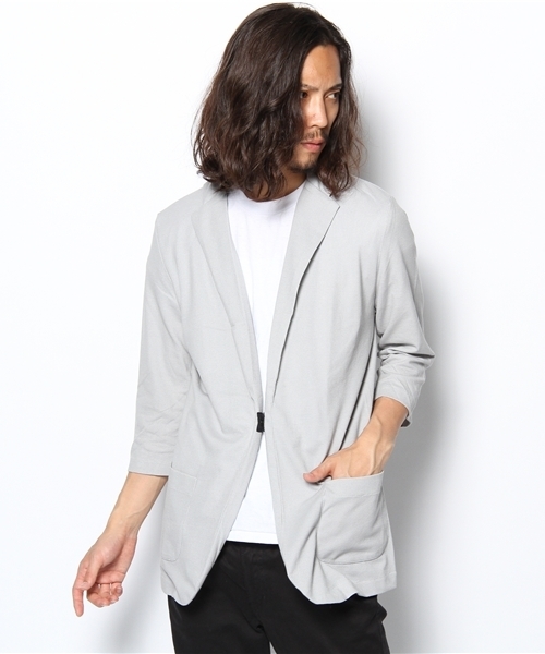 Lui's（ルイス）の「Lui's 7分袖カットジャケット（テーラードジャケット・メンズ・ネイビー/ブラック/ブルー/ライトグレー・SMALL/MEDIUM/LARGE）」の3枚目の写真