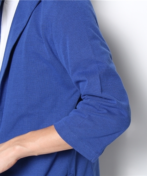 Lui's（ルイス）の「Lui's 7分袖カットジャケット（テーラードジャケット・メンズ・ネイビー/ブラック/ブルー/ライトグレー・SMALL/MEDIUM/LARGE）」の9枚目の写真