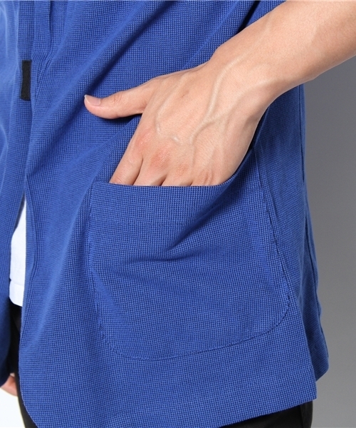 Lui's（ルイス）の「Lui's 7分袖カットジャケット（テーラードジャケット・メンズ・ネイビー/ブラック/ブルー/ライトグレー・SMALL/MEDIUM/LARGE）」の10枚目の写真