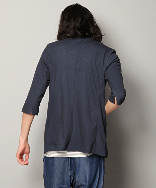 Lui's（ルイス）の「Lui's 7分袖カットジャケット（テーラードジャケット・メンズ・ネイビー/ブラック/ブルー/ライトグレー・SMALL/MEDIUM/LARGE）」の15枚目の写真