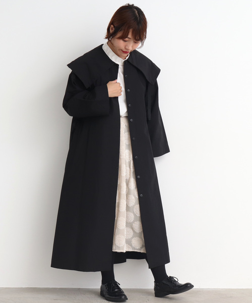 Eipe イーペ の Eipe コットンナイロン ピエロカラー羽織ワンピース ワンピース Wear