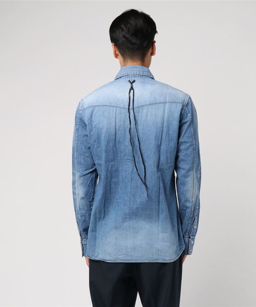 STRUM ストラム シャツ STRUMストラム和紙スキッパーシャツS