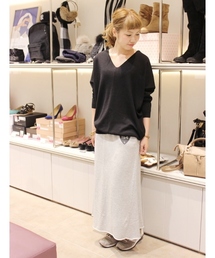 SLOBE IENA | LEONORA V/N ニュアンス プルオーバー。(ニット/セーター)