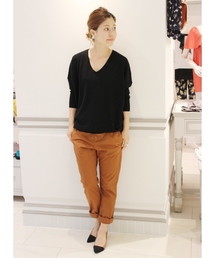 SLOBE IENA | LEONORA V/N ニュアンス プルオーバー。(ニット/セーター)