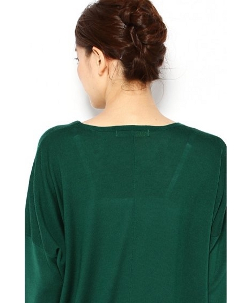 SLOBE IENA（スローブイエナ）の「LEONORA V/N ニュアンス プルオーバー。（ニット/セーター・レディース・ブラウン/ブラック/ホワイト/ライトグレー/グリーン/イエロー・FREE）」の11枚目の写真