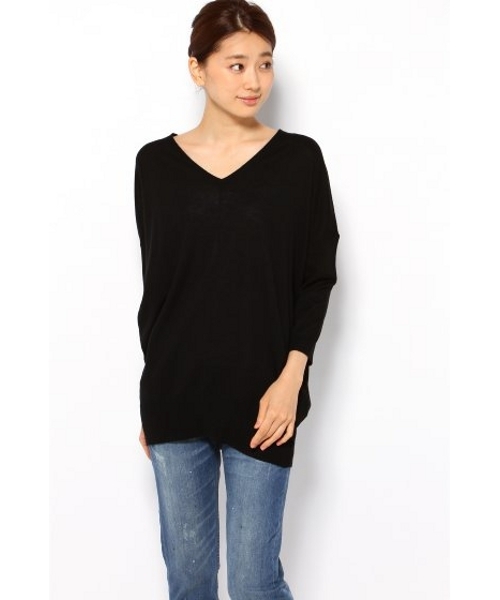 SLOBE IENA（スローブイエナ）の「LEONORA V/N ニュアンス プルオーバー。（ニット/セーター・レディース・ブラウン/ブラック/ホワイト/ライトグレー/グリーン/イエロー・FREE）」の14枚目の写真