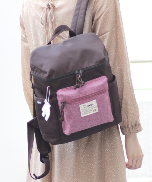 moz(モズ)の「moz(モズ) ミニリュック ZZEI-04(バックパック/リュック・レディース・ブラック/ネイビー/トリコロール/ブルー系その他/ブルー/ブラック×ゴールド/チョコ/ベージュ/グレー系その他/グレー系2/グレー系その他2/ミント/モスグリーン・ONE SIZE)」の6枚目の写真