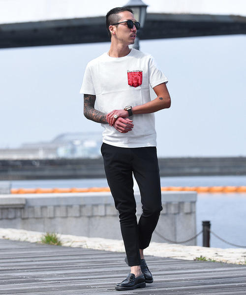 JOKER(ジョーカー)の「選べる7柄/プリントTシャツ(Tシャツ/カットソー・メンズ・ブラック系その他2/ブラック系その他4/ホワイト系その他6/ホワイト系その他/ブラック系その他/ホワイト系その他4/ホワイト系その他2/ホワイト系その他5/オレンジ/ブラック系その他5/ネイビー/ブラック系その他3/レッド/ブラック/レッド系その他/ホワイト/ホワイト系その他3・L/M/S/XL/XXL)」の22枚目の写真