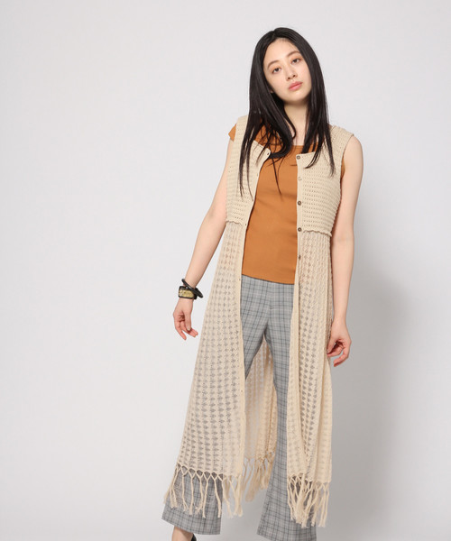 Hare ハレ の 2wayスカシガラニットワンピース Hare ワンピース Wear