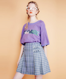 Candy Stripper | CHECK BELTED PLEATS スカート(スカート)