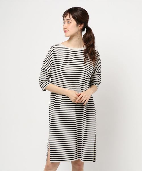 AMERICAN HOLIC（アメリカンホリック）の「ドロップショルダーカットワンピース　＊（ワンピース・レディース・ブラック/その他7/ブラック系その他4/グレー系その他4/ブルー系その他2・M/L）」の5枚目の写真