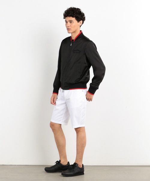 ARMANI EXCHANGE(アルマーニエクスチェンジ)の「【A|Xアルマーニ エクスチェンジ】バックパームツリープリント サテンジャンパー(ブルゾン・メンズ・ブラック・SMALL/MEDIUM/LARGE/X-LARGE/X-SMALL)」の6枚目の写真