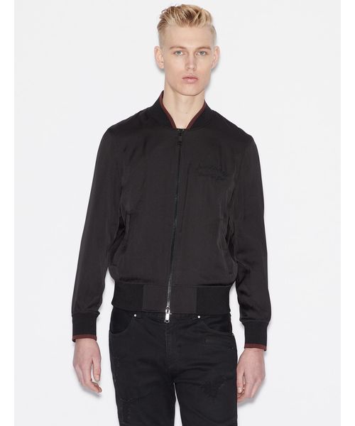 Armani Exchange Men's Optical Allover Logo Puffer Jacket