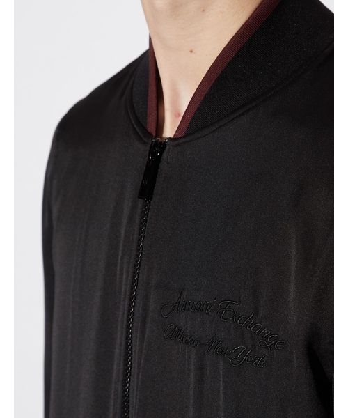 ARMANI EXCHANGE(アルマーニエクスチェンジ)の「【A|Xアルマーニ エクスチェンジ】バックパームツリープリント サテンジャンパー(ブルゾン・メンズ・ブラック・SMALL/MEDIUM/LARGE/X-LARGE/X-SMALL)」の14枚目の写真