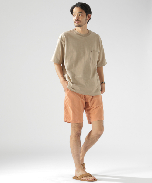 BAYFLOW（ベイフロー）の「10OZワイドTシャツ（Tシャツ/カットソー・メンズ・ホワイト/ブラック/ベージュ/ネイビー/オレンジ・SMALL/MEDIUM/LARGE）」の15枚目の写真