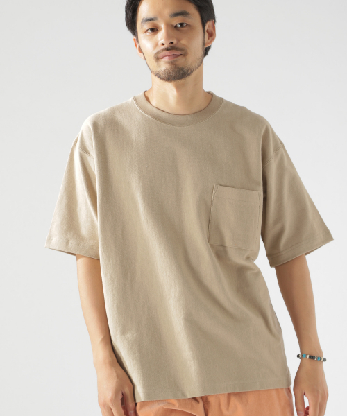 BAYFLOW（ベイフロー）の「10OZワイドTシャツ（Tシャツ/カットソー・メンズ・ホワイト/ブラック/ベージュ/ネイビー/オレンジ・SMALL/MEDIUM/LARGE）」の16枚目の写真