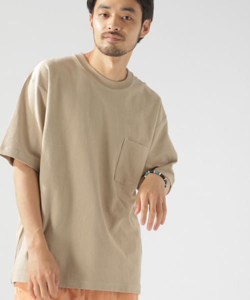 BAYFLOW（ベイフロー）の「10OZワイドTシャツ（Tシャツ/カットソー・メンズ・ホワイト/ブラック/ベージュ/ネイビー/オレンジ・SMALL/MEDIUM/LARGE）」の17枚目の写真