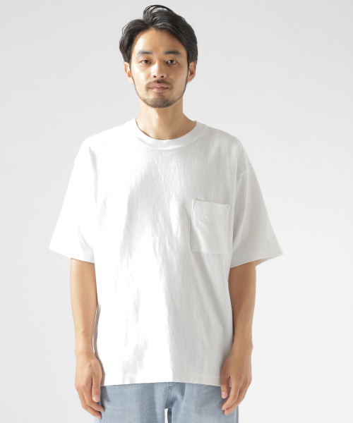 BAYFLOW（ベイフロー）の「10OZワイドTシャツ（Tシャツ/カットソー・メンズ・ホワイト/ブラック/ベージュ/ネイビー/オレンジ・SMALL/MEDIUM/LARGE）」の20枚目の写真