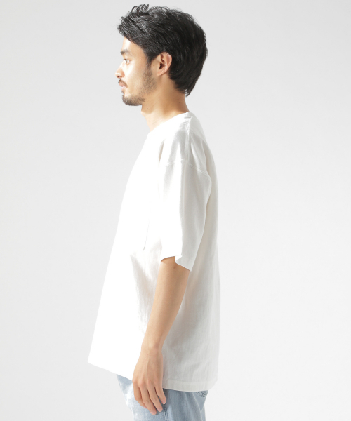 BAYFLOW（ベイフロー）の「10OZワイドTシャツ（Tシャツ/カットソー・メンズ・ホワイト/ブラック/ベージュ/ネイビー/オレンジ・SMALL/MEDIUM/LARGE）」の21枚目の写真