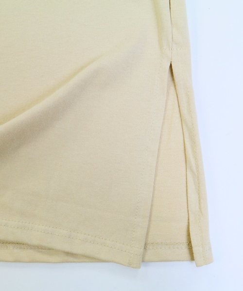 reca(レカ)の「スリット入りロング丈 Tシャツワンピース(ワンピース・レディース・ブラック/ベージュ/オフホワイト・FREE)」の10枚目の写真