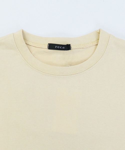 reca(レカ)の「スリット入りロング丈 Tシャツワンピース(ワンピース・レディース・ブラック/ベージュ/オフホワイト・FREE)」の7枚目の写真