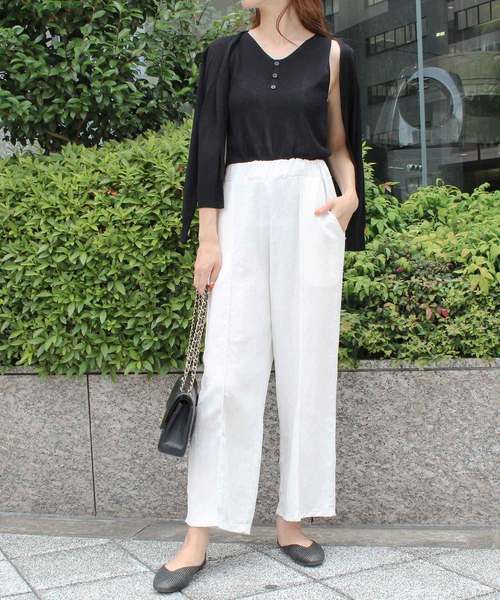 MODE ROBE（モードローブ）の「キャミ＆カーデセット（その他トップス・レディース・ブラック/ベージュ/アイボリー/ピンク・FREE）」の11枚目の写真