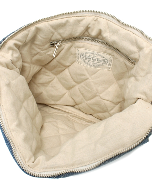 goa(ゴア)の「USED Denim パッチワーククラッチBAG(クラッチバッグ・レディース・インディゴブルー・FREE)」の3枚目の写真