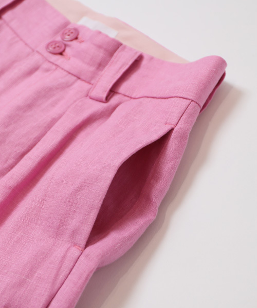 値下げ　holiday pr「HEAVY LINEN TUCK PANTS」 HOLIDAY「HEAVY LINEN TUCK PANTS」 | gouter le cab
