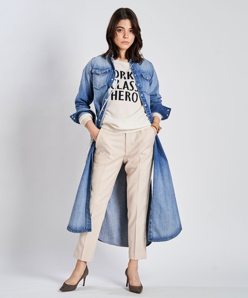 Whim Gazette（ウィムガゼット）の「デニムロングシャツワンピース