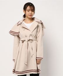 axes femme クラシックケープコート ワイン Mサイズ axes femmeクラシックケープコート