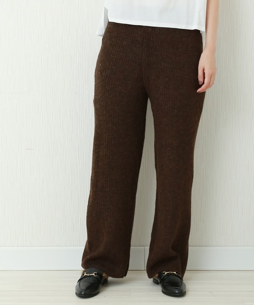 n'ee-ne（ネーネ）の「ニットパンツ（その他パンツ・レディース・ベージュ/ブラウン/ライトベージュ/カーキ・FREE）」の2枚目の写真