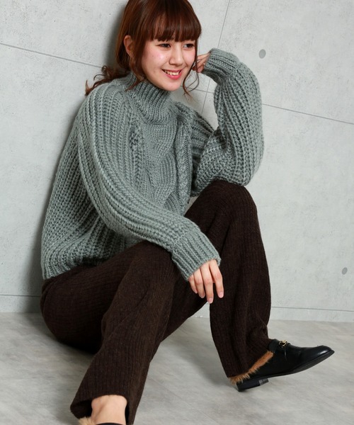 n'ee-ne（ネーネ）の「ニットパンツ（その他パンツ・レディース・ベージュ/ブラウン/ライトベージュ/カーキ・FREE）」の13枚目の写真