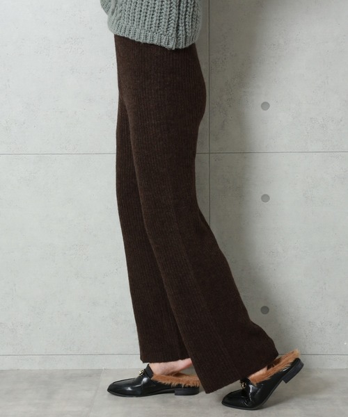 n'ee-ne（ネーネ）の「ニットパンツ（その他パンツ・レディース・ベージュ/ブラウン/ライトベージュ/カーキ・FREE）」の7枚目の写真