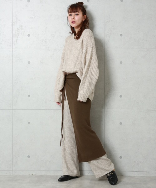n'ee-ne（ネーネ）の「ニットパンツ（その他パンツ・レディース・ベージュ/ブラウン/ライトベージュ/カーキ・FREE）」の18枚目の写真