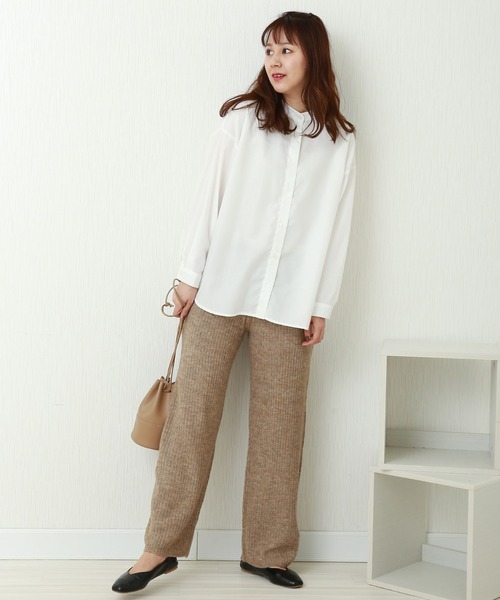 n'ee-ne（ネーネ）の「ニットパンツ（その他パンツ・レディース・ベージュ/ブラウン/ライトベージュ/カーキ・FREE）」の22枚目の写真