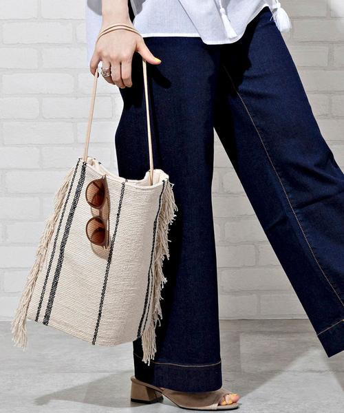 coen(コーエン)の「Indiaジャカードフリンジトートバッグ(トートバッグ・レディース・マスタード/ナチュラル・FREE)」の9枚目の写真