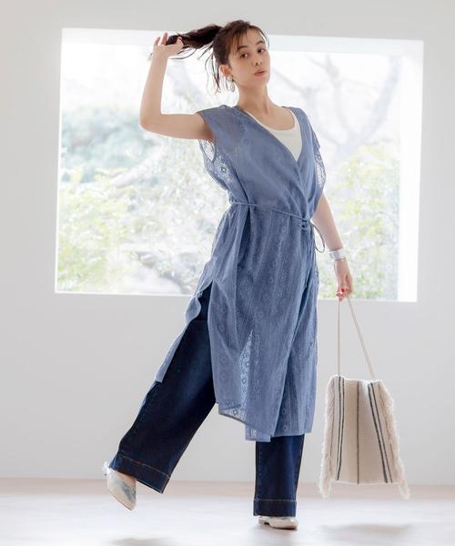 coen(コーエン)の「Indiaジャカードフリンジトートバッグ(トートバッグ・レディース・マスタード/ナチュラル・FREE)」の3枚目の写真