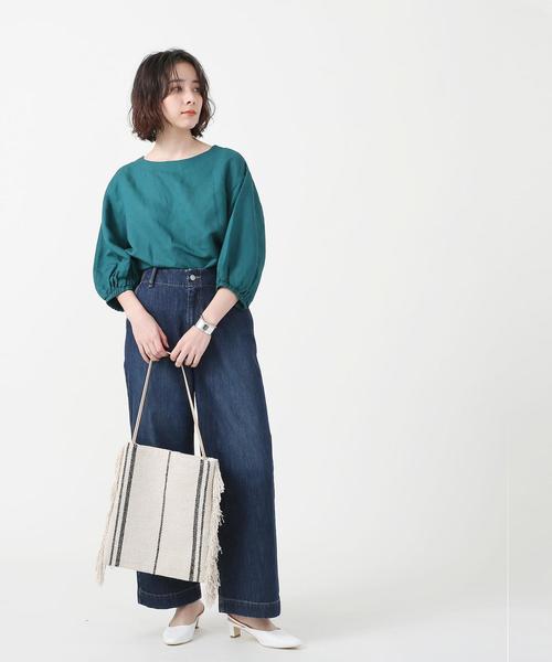 coen(コーエン)の「Indiaジャカードフリンジトートバッグ(トートバッグ・レディース・マスタード/ナチュラル・FREE)」の13枚目の写真