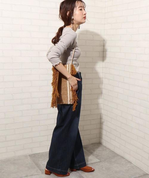 coen(コーエン)の「Indiaジャカードフリンジトートバッグ(トートバッグ・レディース・マスタード/ナチュラル・FREE)」の22枚目の写真