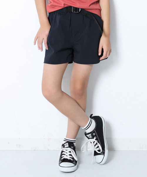 devirock（デビロック）の「ナイロンストレッチショートパンツ（その他パンツ・キッズ・ネイビー/テラコッタ/ブラック/コーラル/バイオレット・150cm/140cm/130cm/120cm/160cm/110cm/100cm）」の4枚目の写真
